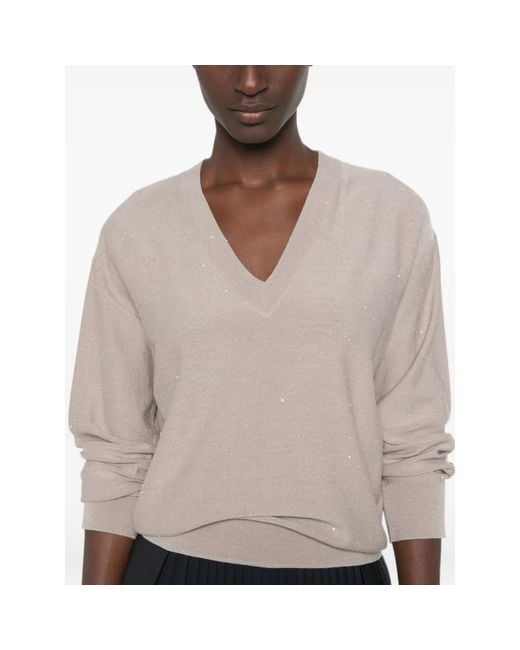 Herno Brown Woll-Polyamid-Pullover