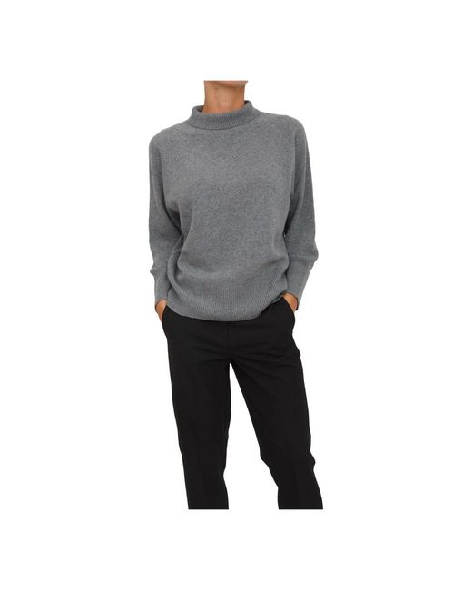 Marella Gray Round-Neck Knitwear