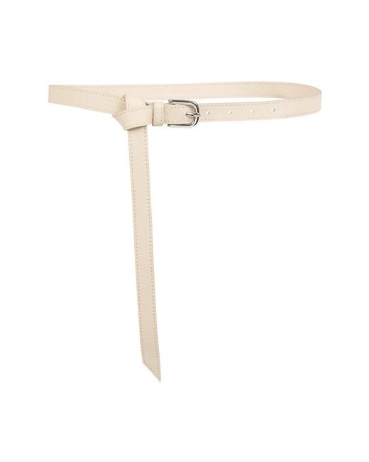 Eleventy Accessoires ,Leer Nappa Leather Belt in het White