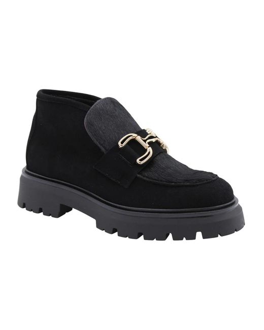 E mia Black Ankle Boots