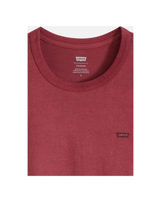 Levi's Icon Tee Garment in het Red voor heren