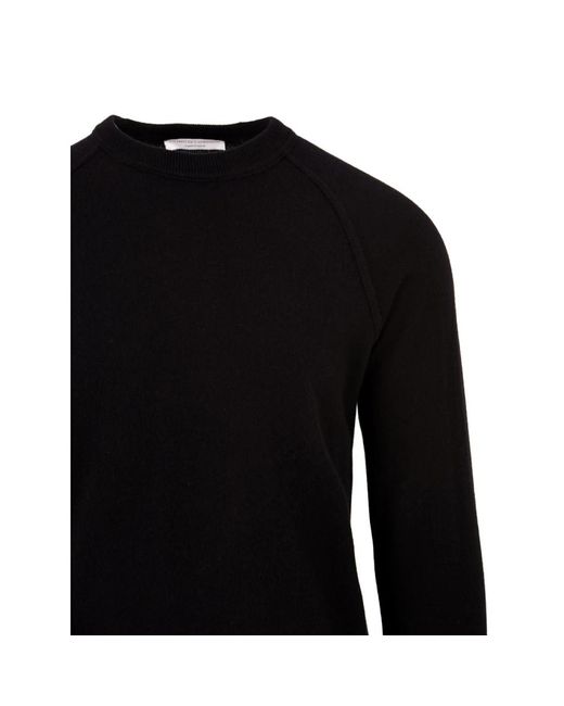FILIPPO DE LAURENTIIS Black Round-Neck Knitwear for men