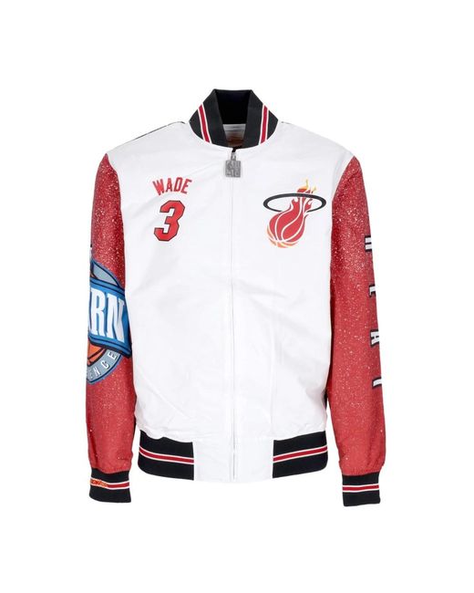 Mitchell & Ness Red Bomber Jackets for men