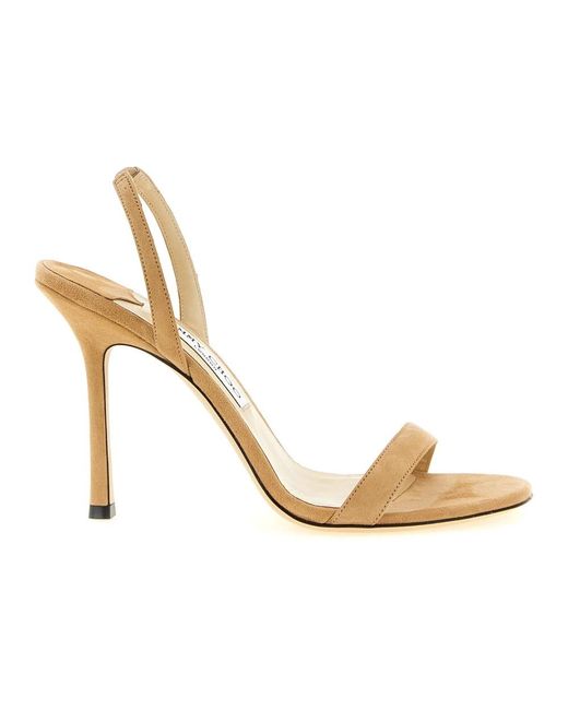 Jimmy Choo Metallic High Heel Sandals