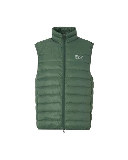 EA7 Green Waistcoats for men