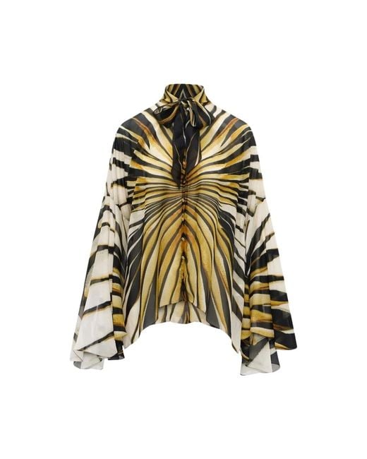 Roberto Cavalli Green Blouses