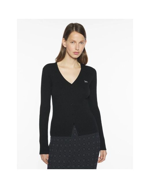 Cardigans Maison Kitsuné en coloris Black