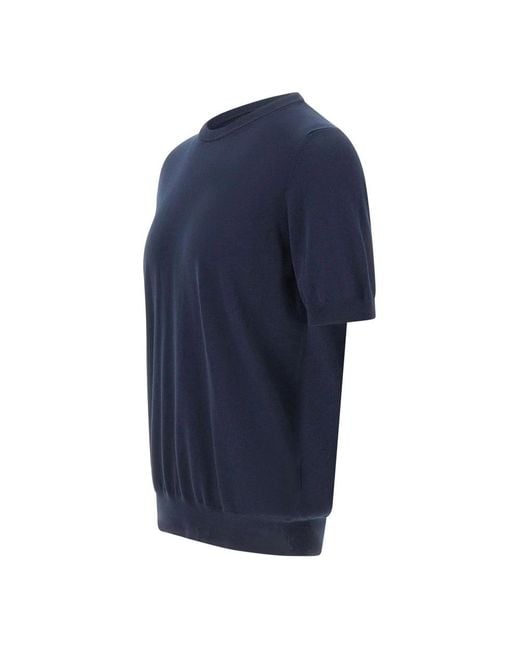 Gran Sasso Blue Round-Neck Knitwear for men