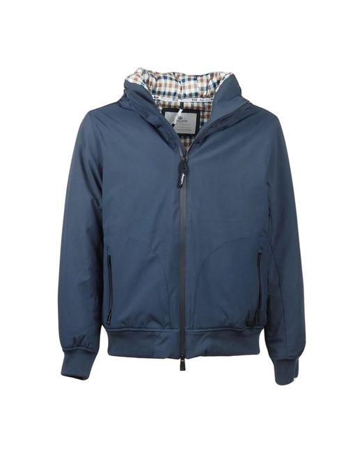 Aquascutum Blau Kapuzenjacke Herren Winter in Blue für Herren