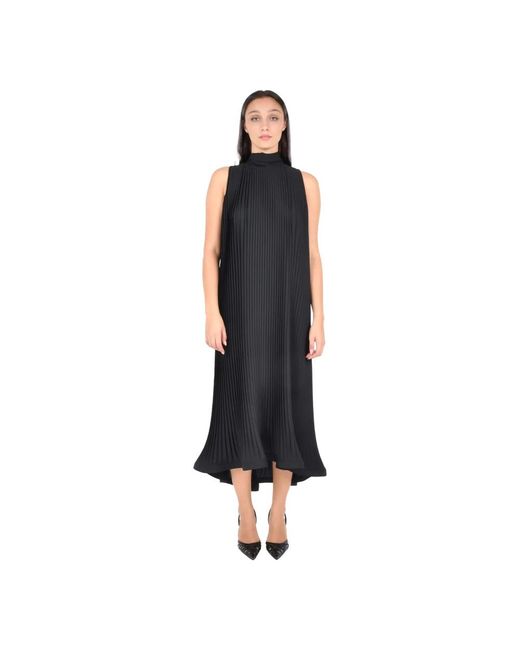 P.A.R.O.S.H. Black Midi Dresses