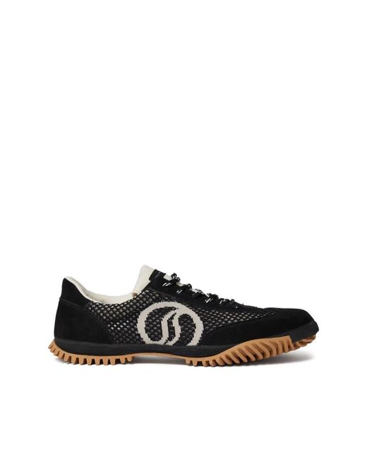 Stella McCartney Black S-Wave Mesh Sneakers