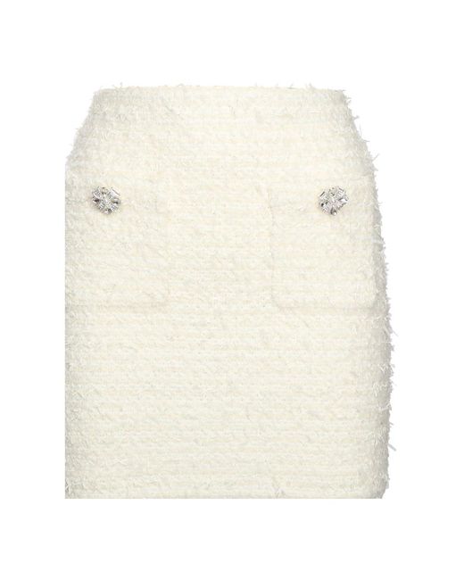 Short Skirts Self-Portrait de color White