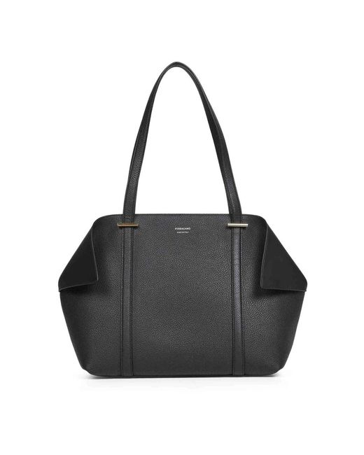 Ferragamo Black Shopping Bags