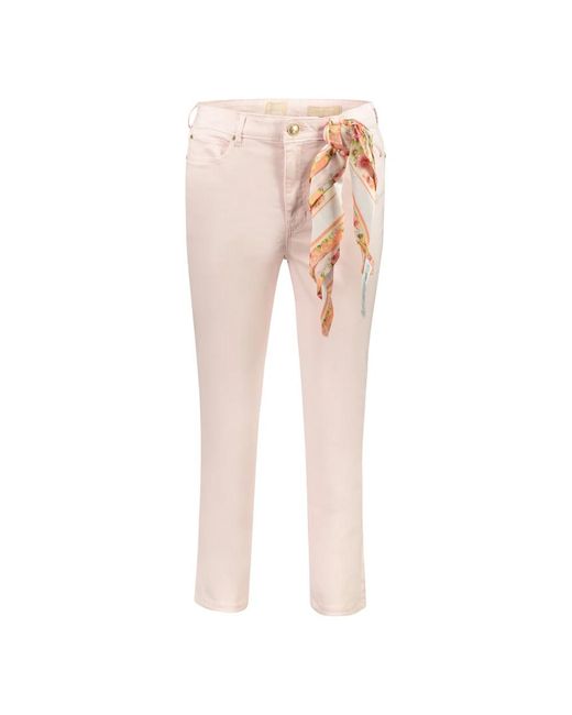 Guess Pink Cropped Trousers