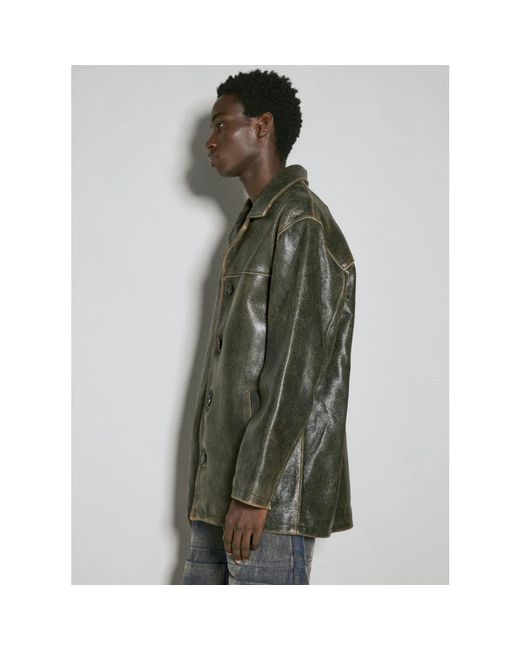 Jackets > leather jackets Guess pour homme en coloris Green