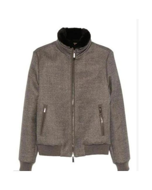 Moorer Brown Light Jackets for men