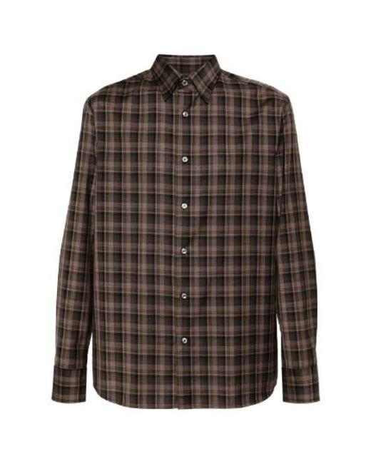 Brioni Casual Shirts in Brown for Men Lyst UK