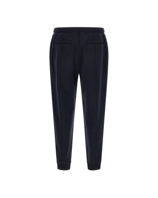 Brunello Cucinelli Blue Sweatpants for men
