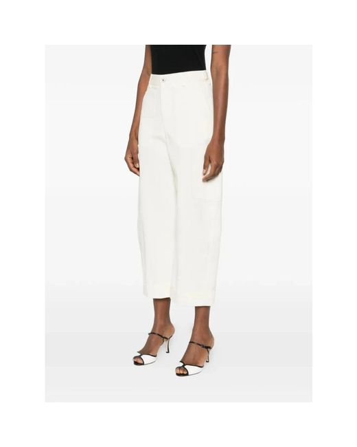 Givenchy Cocoon Cropped Cargo Broek in het White