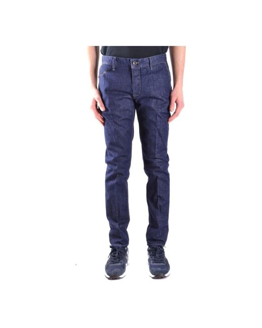 Paolo Pecora Blue Straight Fit Jeans for men