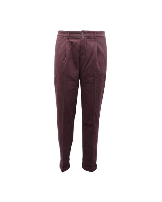 Eleventy Purple Chinos for men