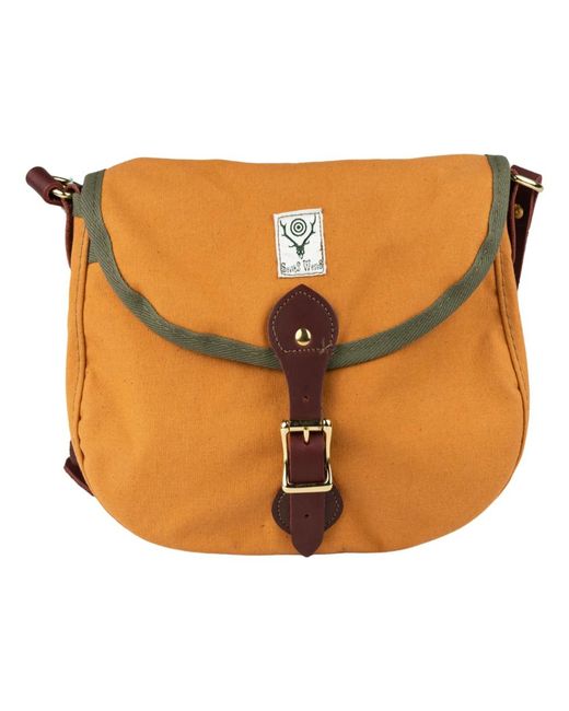 South2 West8 Orange Messenger Bags for men