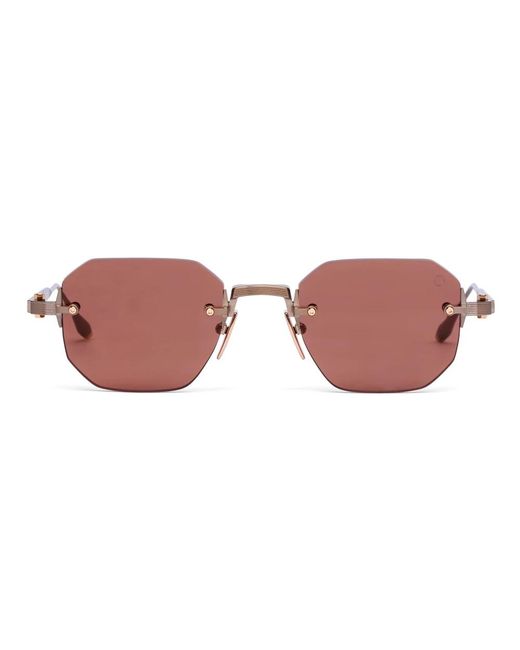 Akoni Accessoires ,Geel ,Juno-One Zonnebril in het Brown
