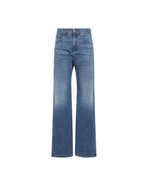 Vintage denim jeans Brunello Cucinelli de color Blue