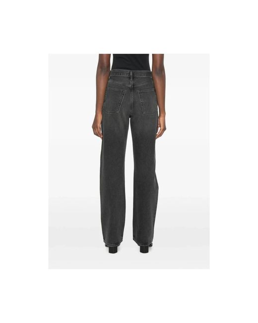 Agolde Jeans ,Grijs ,Straight Jeans in het Black