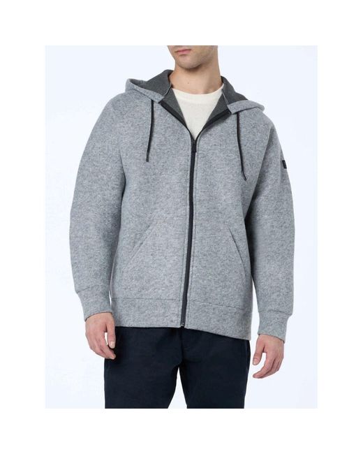 Mc2 Saint Barth Grau melange technischer stoff sweatshirt in Gray für Herren