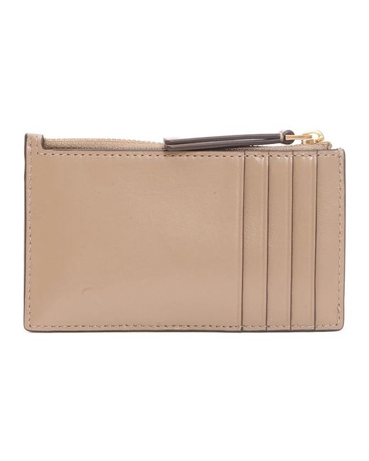 Wallets & Cardholders di Tory Burch in Natural