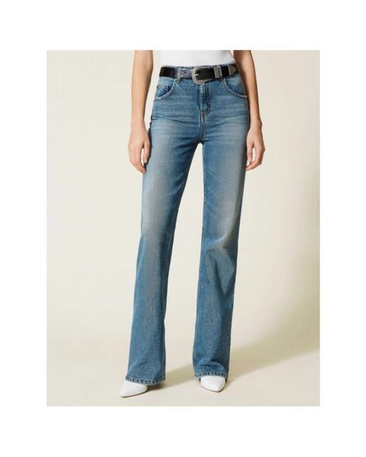 Twinset Blue Wide Jeans