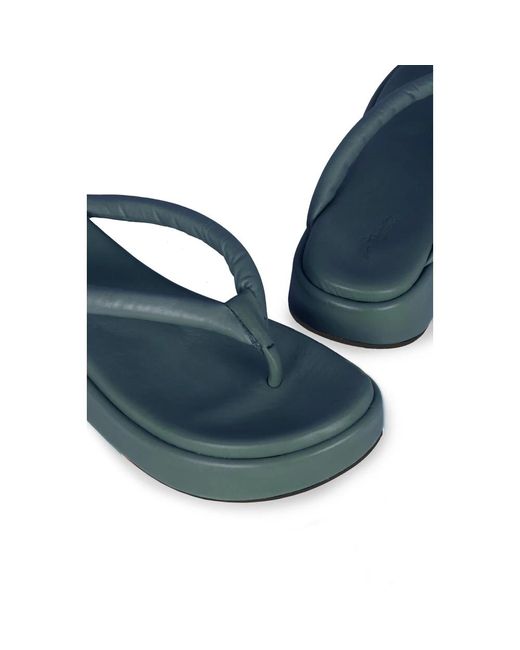 Cortana Blue Grüner ozean flache sandale