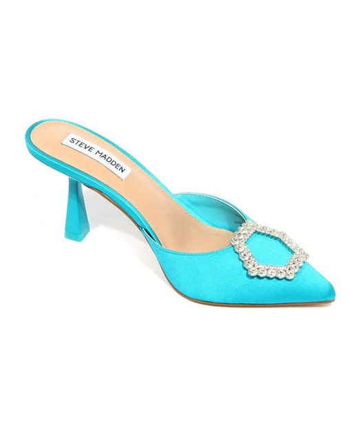 Steve Madden Heeled Mules in het Blue