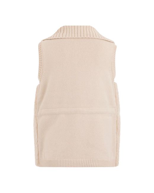 Vests Moncler de color Natural