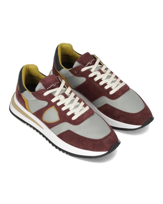 Philippe Model Schoenen ,Veelkleurig ,Katoen Sneakers Tropez 2.1 Running in het Multicolor voor heren