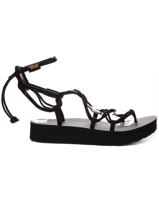 Teva Black Flat Sandals