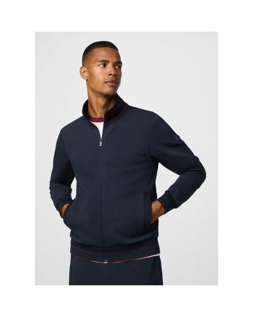 Hackett Manor Track Full Zip Sweat in het Blue voor heren