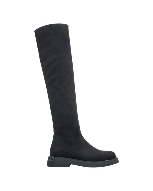 ESTRO Black Over-The-Knee Boots