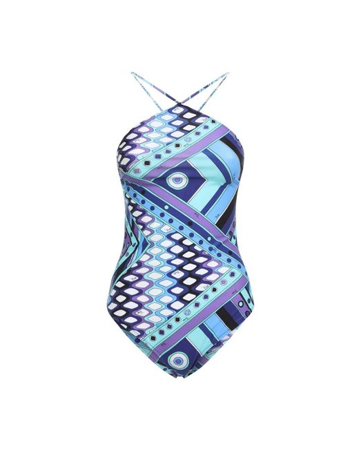 Emilio Pucci Blue One-Piece