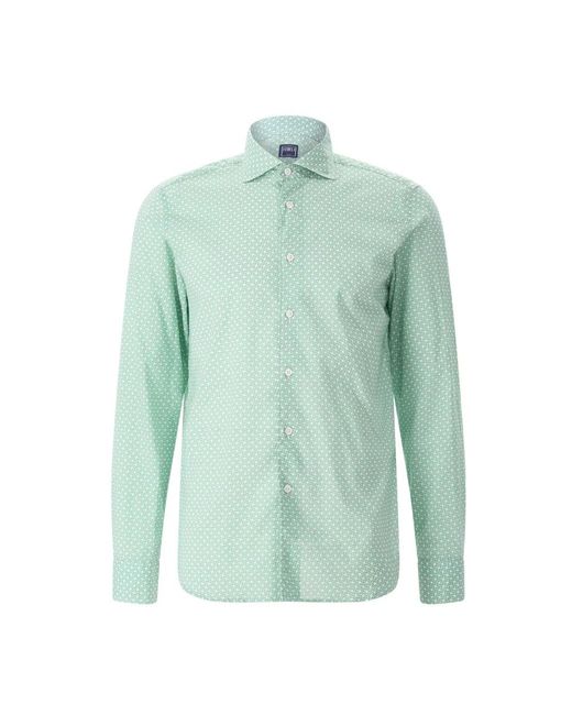 Fedeli Green Casual Shirts for men