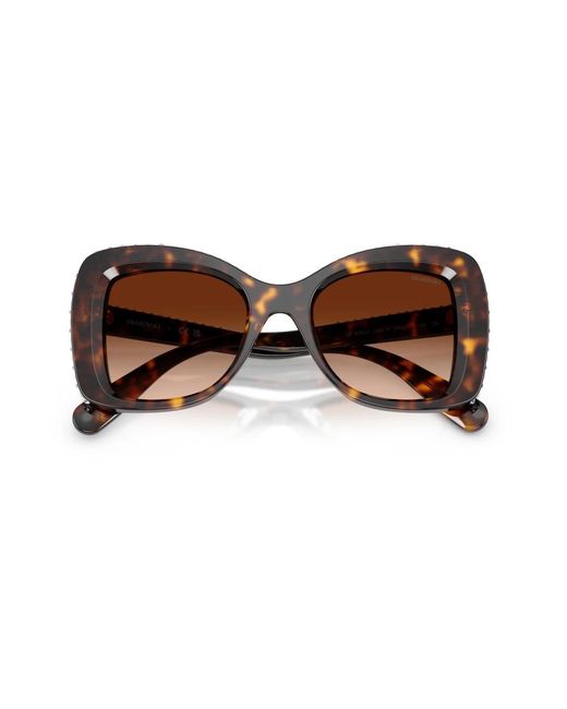 Swarovski Sk6062U Zonnebril in het Brown