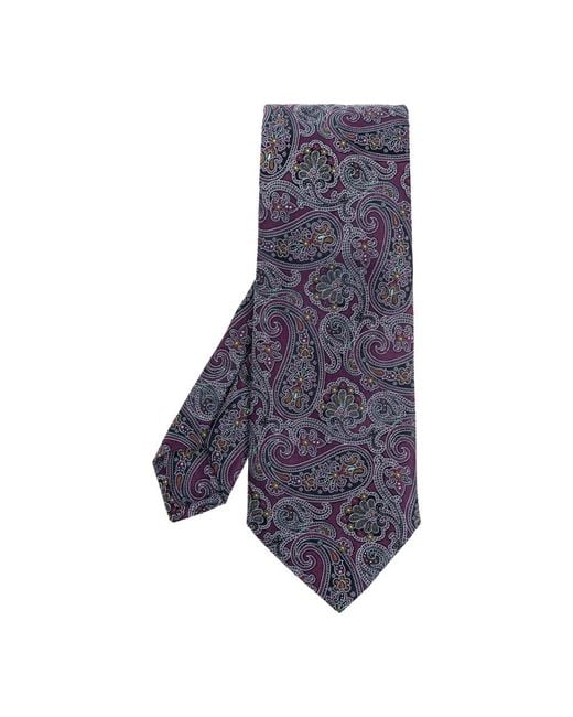 Etro Purple Ties for men