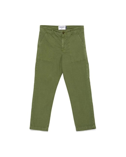 Straight Trousers Sebago de hombre de color Green