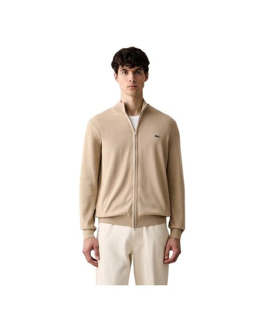Cardigans Lacoste pour homme en coloris Natural