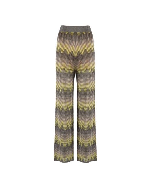 Wide Trousers Nenette de color Green
