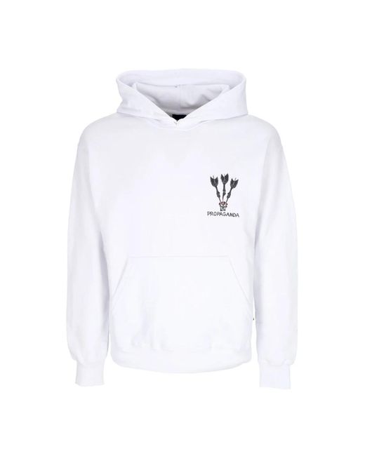 Propaganda White Hoodies for men