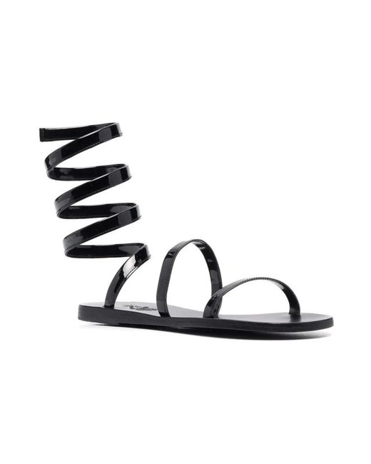 Ancient Greek Sandals Metallic Flat Sandals