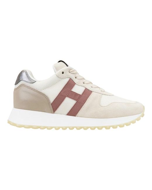Hogan Pink Wildleder schnürsneaker