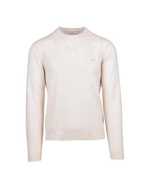 Sun 68 Pullover Girocollo in Natural für Herren
